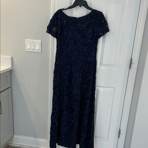 Alex Evenings Midnight Blue Maxi Dress